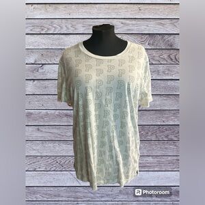 Victoria's Secret PINK Short Sleeve Campus Tee Size Large